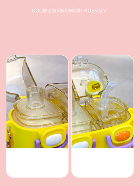 Water Bottle with Straw