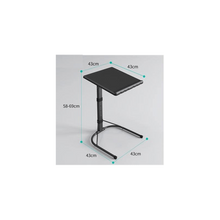 Folding Laptop Table Black with Adjustable Height and Tilt Angle Portable Gaming Computer Desk Tablet Stand Tray Bedside Sofa Armchair Crafting Jigsaw