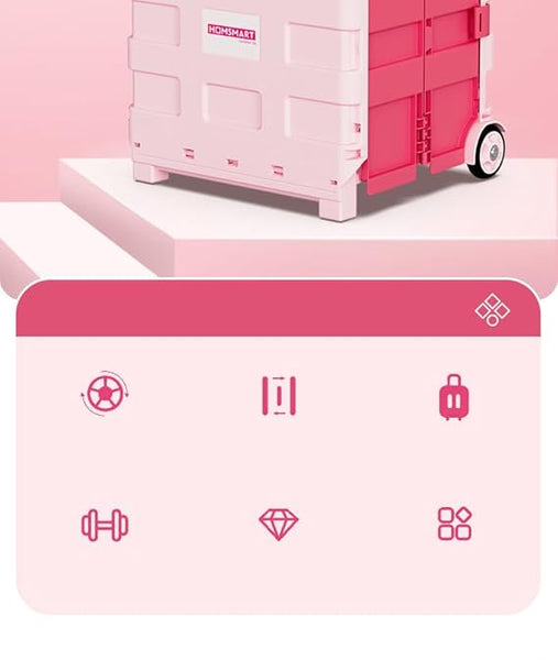 Folding Utility Cart with Wheels