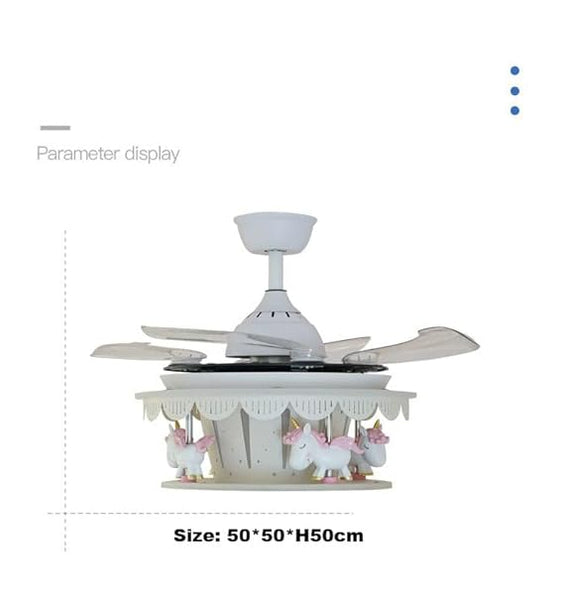 Kids Room Ceiling Fan with Lights