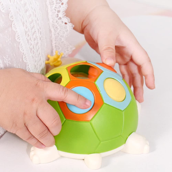 Cute Turtle Finger Press to Move Toys Hand-Eye Coordination