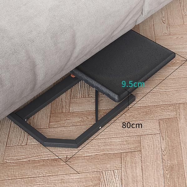 Folding Laptop Table Black with Adjustable Height and Tilt Angle Portable Gaming Computer Desk Tablet Stand Tray Bedside Sofa Armchair Crafting Jigsaw