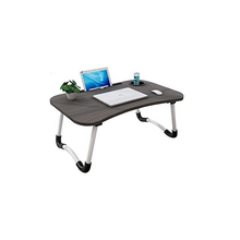 Presents Foldable Laptop Table with Cup Holder, Study Table, Bed Table, Foldable & Portable/Ergonomic & Rounded Edges