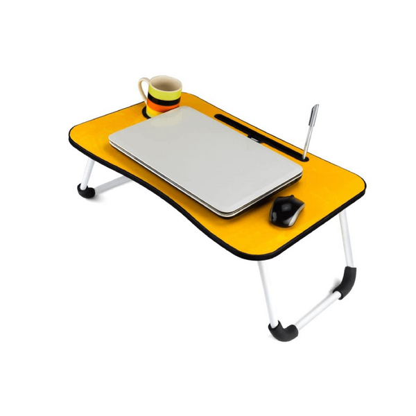 Presents Foldable Laptop Table with Cup Holder, Study Table, Bed Table, Foldable & Portable/Ergonomic & Rounded Edges
