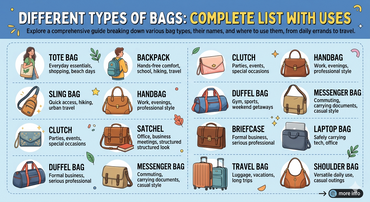 Different Types of Bags Name