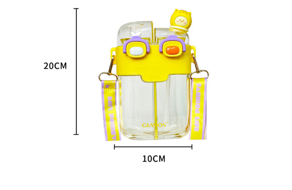 Water Bottle with Straw