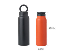 Insulated Water Bottle with Megnetic Phone Holder - Stainless Steel Bottle with Magnetic Tripod Mount - Hot 12H, Cold 24H, 360° Rotate - 710 Ml