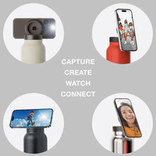 Insulated Water Bottle with Megnetic Phone Holder - Stainless Steel Bottle with Magnetic Tripod Mount - Hot 12H, Cold 24H, 360° Rotate - 710 Ml