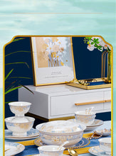 Luxury Dinnerware Set, 72 Pcs Household Dishes Set for 10 People,Tableware SPorcelain Dishes Set with Exquisite Pattern and Complete Equipment, European Palace Style