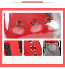 Pet Transparent Cat Carrier Backpack Puppy Kitty Breathable Carriers for Travel Capsule Backpack, Travel, Hiking and Outdoor for Puppies & Cats
