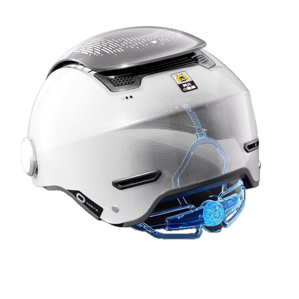 Helmet for Men & Women, Two Wheeler Scooter Headgear with Front Visor, Ventilated Design, Adjustable Visor Mechanism, Comfortable Inner Padding for Daily Riding