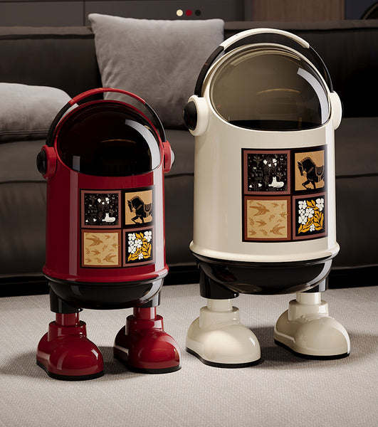 Astronaut Design Dustbin – Cute Space-Themed Trash Can with Lid for Home & Office