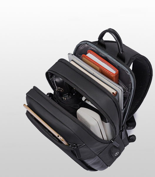 Sling Bag for Men Multifunctional Crossbody Bag, Waterproof, Usb Port,
