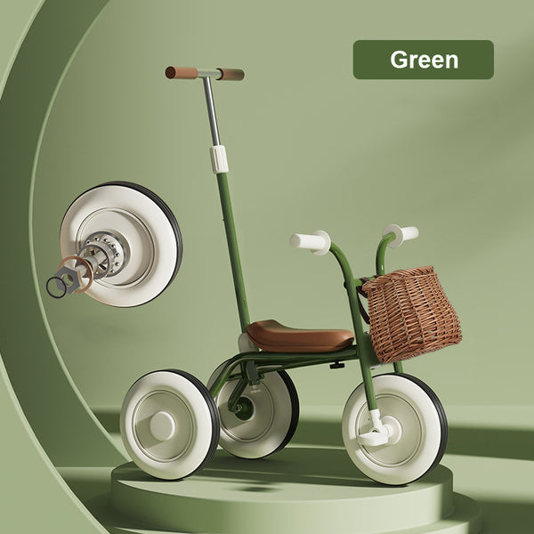 Tricycle with Push Rod, for Toddlers 2 to 5 Years Old, Kids Bike