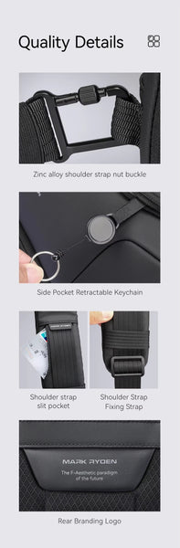 Multifunctional crossbody waterproof bag for your life