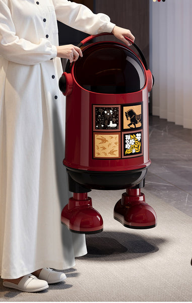 Astronaut Design Dustbin – Cute Space-Themed Trash Can with Lid for Home & Office