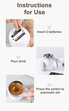 Self Stirring Coffee Mug Spinning Home Office Travel Mixer Cup Auto Magnetic Mug Mixer Automatic Mixing Coffee Cup Self Mixing Stainless Steel Cup for Coffee