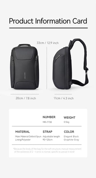 Multifunctional crossbody waterproof bag for your life