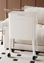 Trash Can with Wheels – Slim waste bin for Kitchen, Bedroom & Office – Removable Inner Buckets – Space-Saving Waste Bin