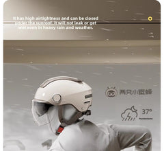 Helmet for Men & Women, Two Wheeler Scooter Headgear with Front Visor, Ventilated Design, Adjustable Visor Mechanism, Comfortable Inner Padding for Daily Riding