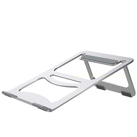 ONCARNIVAL Laptop Stand, Ergonomic Aluminum Metal Stand,Computer,Tablet,Notebook Holder Foldable Stand Cooling Pad Compatible MacBook, HP, Dell & All