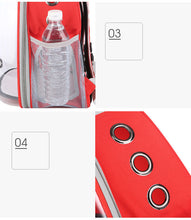 Pet Transparent Cat Carrier Backpack Puppy Kitty Breathable Carriers for Travel Capsule Backpack, Travel, Hiking and Outdoor for Puppies & Cats