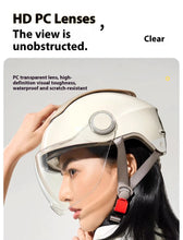 Helmet for Men & Women, Two Wheeler Scooter Headgear with Front Visor, Ventilated Design, Adjustable Visor Mechanism, Comfortable Inner Padding for Daily Riding