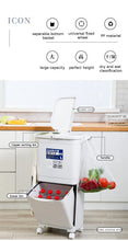 Kitchen Trash Can With Wheel, Open-Top - Recycle Sorting Bin for Household Dry and Wet Waste Separation, Classification