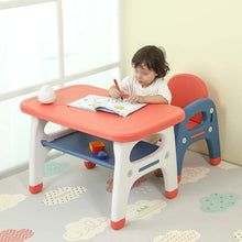 Table & Chair Sets Kids,Kindergarten Children Desk Chair Set,Toy Combined Study Table and Chair Set,Home Game Table,Interactive Workstation,Plastic Furniture