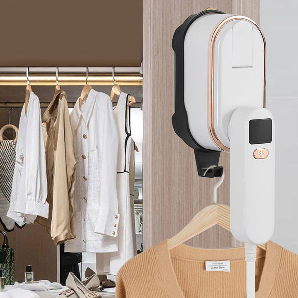 Steamer Iron for Clothes - Handheld Size Portable Fabric Clothing Steamers,1200W,150ml Water Tank,3 Steam Levels Output,10S Fast Heat-up, Clothes Steamer with LCD Screen, Iron for Home