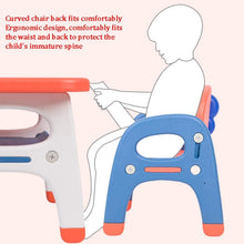 Table & Chair Sets Kids,Kindergarten Children Desk Chair Set,Toy Combined Study Table and Chair Set,Home Game Table,Interactive Workstation,Plastic Furniture