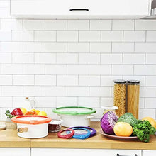 5pcs/set Vacuum Lids Press Seal Fresher Food Leak Proof Food Fresh Keep Lid Sealing Cover Refrigerator Plate Cover Kitchen Tools