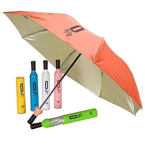 ONCARNIVAL Oncaarnival Wine Bottle Umbrella with Compact & Fashionable Design for UV Protection & Rain Season