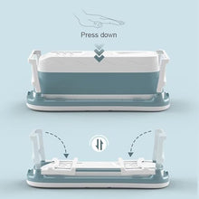 Portable Bathtub, Foldable Bathtub for AdultChildrenToddlers, Freestanding Bathtubs Bath Tub with Lid Handle Drain Hose, Fold-resistant, Easy to Store, Adult Bathtub Non-slip
