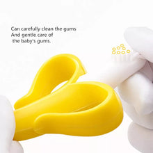 Oncaarnival Baby Banana Toothbrush Teether With Soft Bristles Bendable Flexible 100% Safe For Infants Toddlers Easy To Hold (Yellow)