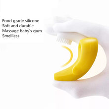Oncaarnival Baby Banana Toothbrush Teether With Soft Bristles Bendable Flexible 100% Safe For Infants Toddlers Easy To Hold (Yellow)