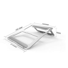 ONCARNIVAL Laptop Stand, Ergonomic Aluminum Metal Stand,Computer,Tablet,Notebook Holder Foldable Stand Cooling Pad Compatible MacBook, HP, Dell & All