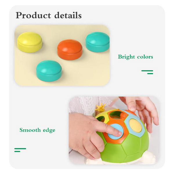 Cute Turtle Finger Press to Move Toys Hand-Eye Coordination