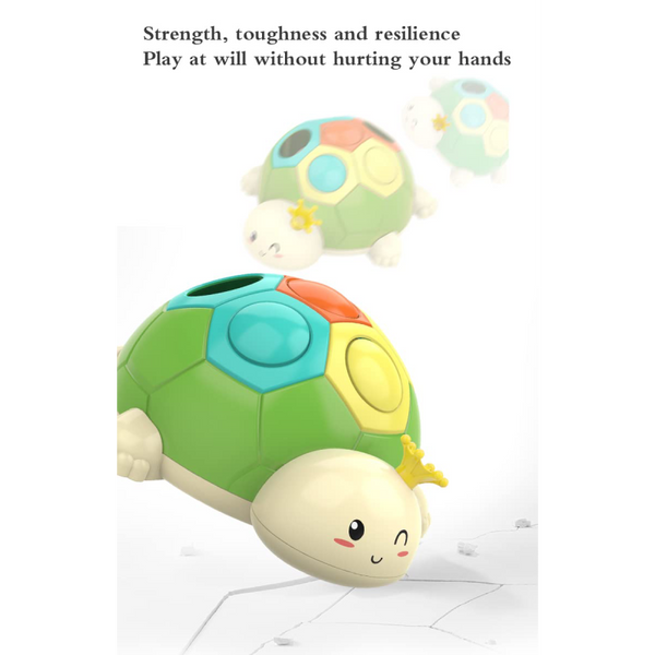 Cute Turtle Finger Press to Move Toys Hand-Eye Coordination