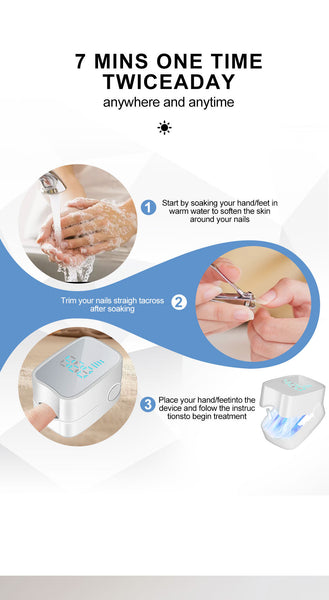Nail Fungus Cleaning Laser Device |Nail Fungus Treatment Tool With Blue Light Therapy For Onychomycosis Repair | Rechargeable, Portable And Treatment for Nail Fungus