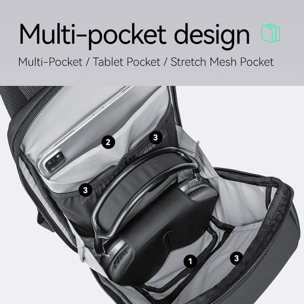 Multifunctional crossbody waterproof bag for your life