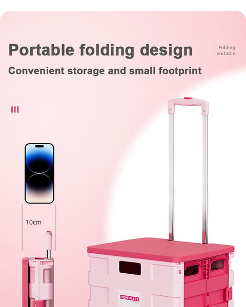 Folding Utility Cart with Wheels