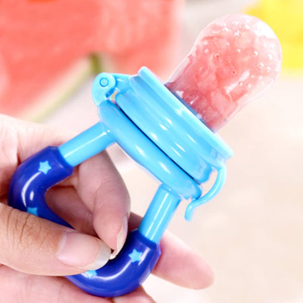 Baby Fruit Feeder Pacifier | Nibbler for Baby | Silicone Fruit and Juice Feeder | Teether for Baby | Children's Nipple Pacifier for Fruits | BPA Free for 4 to 12 Months