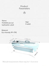 Portable Bathtub, Foldable Bathtub for AdultChildrenToddlers, Freestanding Bathtubs Bath Tub with Lid Handle Drain Hose, Fold-resistant, Easy to Store, Adult Bathtub Non-slip