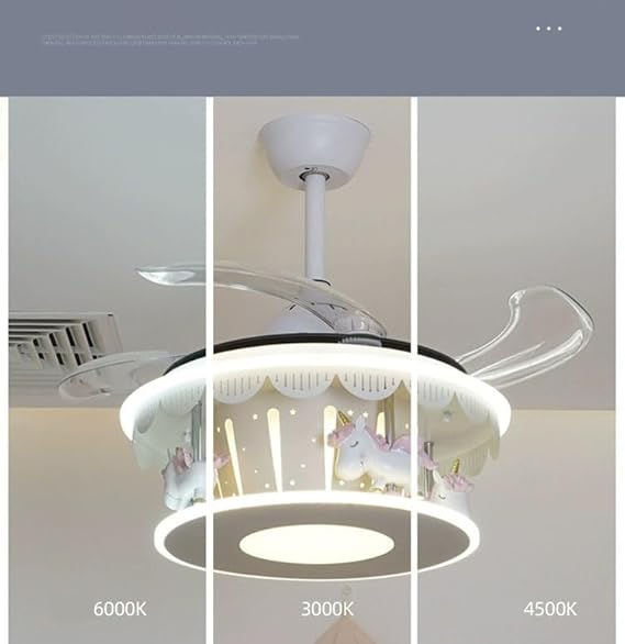 Kids Room Ceiling Fan with Lights