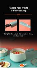 Electric Noodle Pot Electric Hot Pot Rapid Noodles Cooker 2L Electric Cooker Mini Steamer with Steaming RackNon-Stick Casserole, Suitable for Noodles,Eggs, Dumplings, Soup