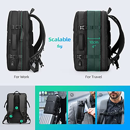 40L Carry-on Travel Backpack underseat Flight bag fit 17.3 Laptop