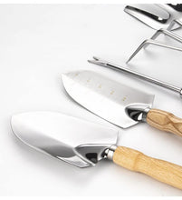 Oncaarnival 5 Piece Wooden Garden Tool Set | Ideal for Home Lawn Kitchen Gardening Tools Kit | Agriculture & Garden Equipment