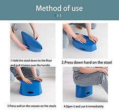 Oncaarnival Multifunctional Small Size Portable Stool Folding Paper Stool Chairs Outdoor Folding Chair for Camping Hiking Fishing Travel (Plastic)