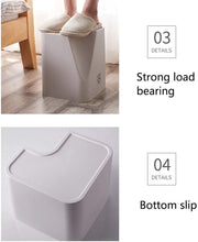 Kitchen Trash Can Stacked Sorting Trash Bin Recycling Bin Household Dry and Wet Separation Waste Bin Rubbish Bin for Living Room, Office, Bedroom, Bathroom, Kitchen (Set of 2)